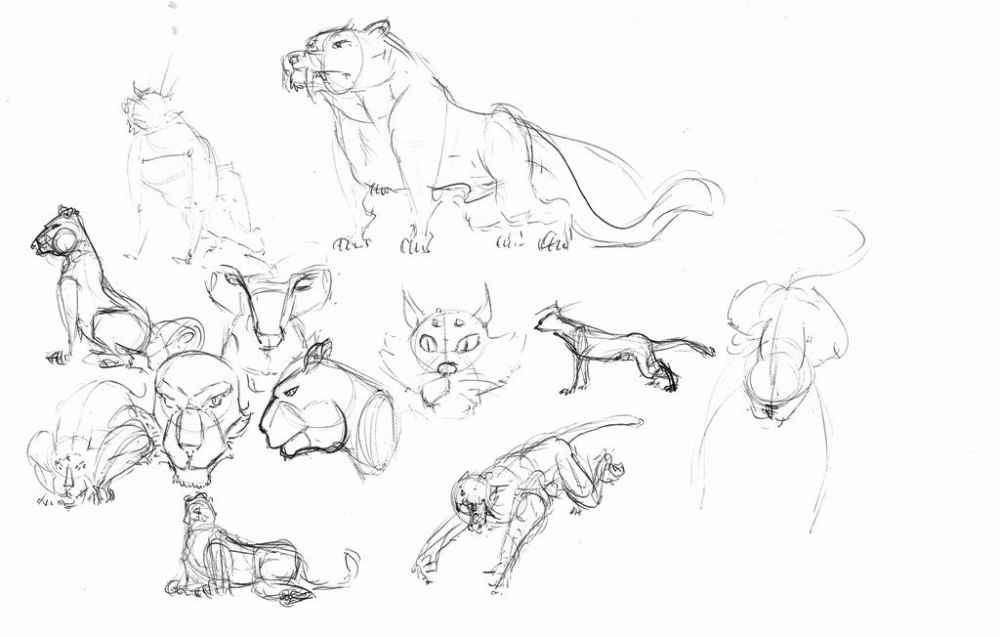 Concept Art / Character Design: Für die Katz ... - Übungen 1