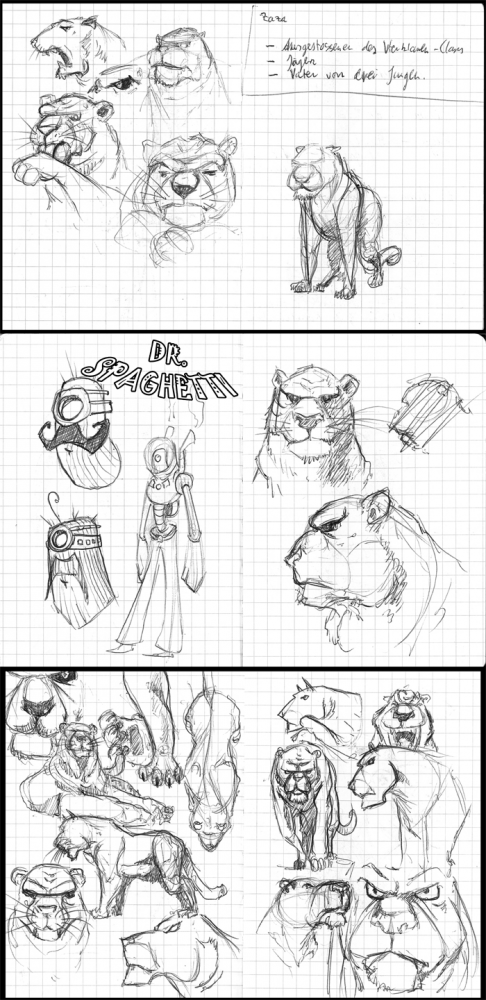 Concept Art / Character Design: Für die Katz ... - Übungen 5