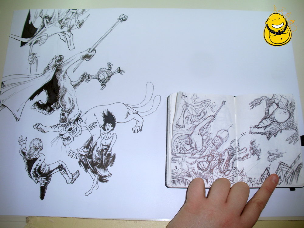 Concept Art / Character Design: Kleine Zeichnung aus dem Skizzenbüchlein 1