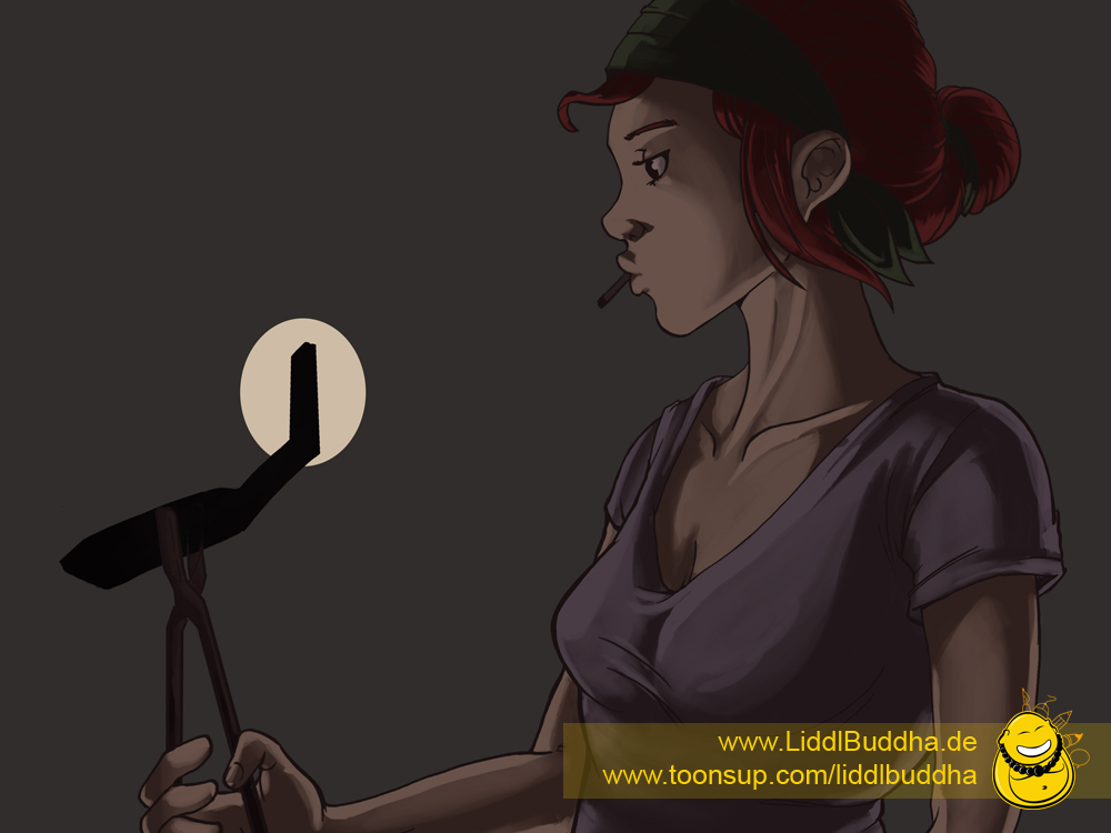 Illustration: WIP: Die Schmiedin 1