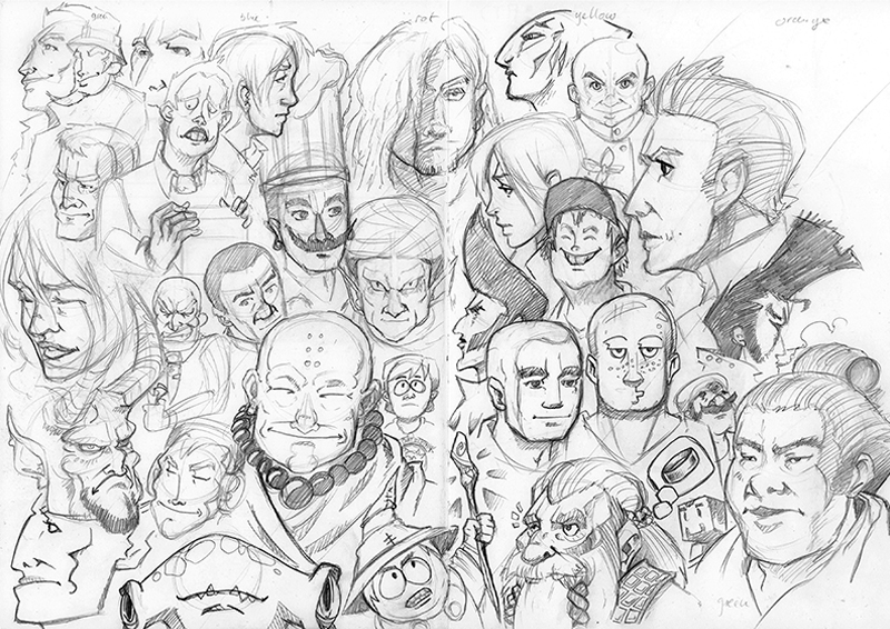 Concept Art / Character Design: Feierabend-Scetch´n 14