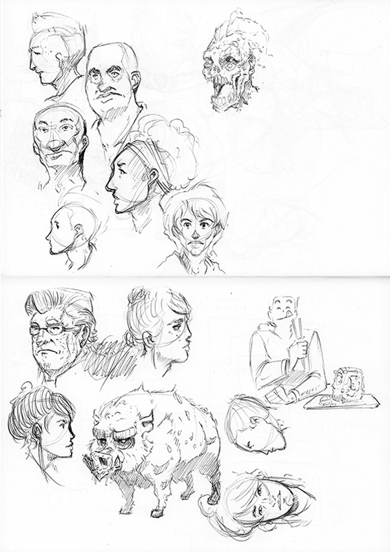 Concept Art / Character Design: Feierabend-Scetch´n 17