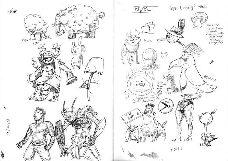 Concept Art / Character Design: Feierabend-Scetch´n 18