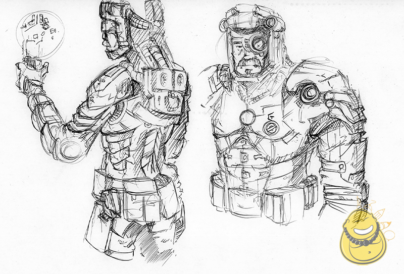 Concept Art / Character Design: CTA - März: ROBO-ZEUCH 4