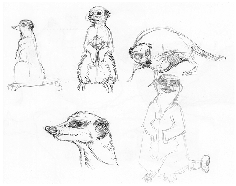 Cartoon: Zootour - Skizzenbuch 1