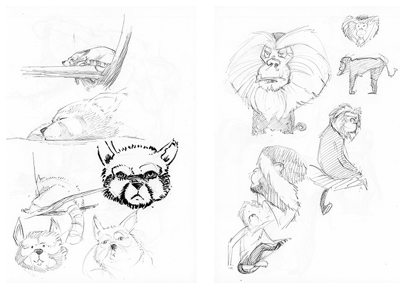 Cartoon: Zootour - Skizzenbuch 2