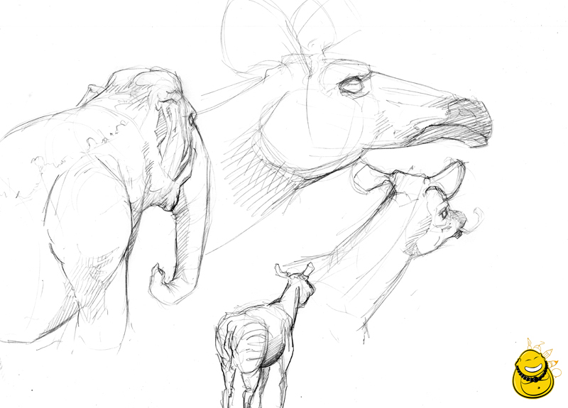 Concept Art / Character Design: Zootour - Skizzenbuch (2) 14