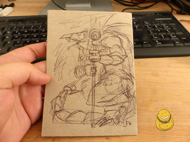 Illustration: WIP - Harpie oder Gargoyle? 1