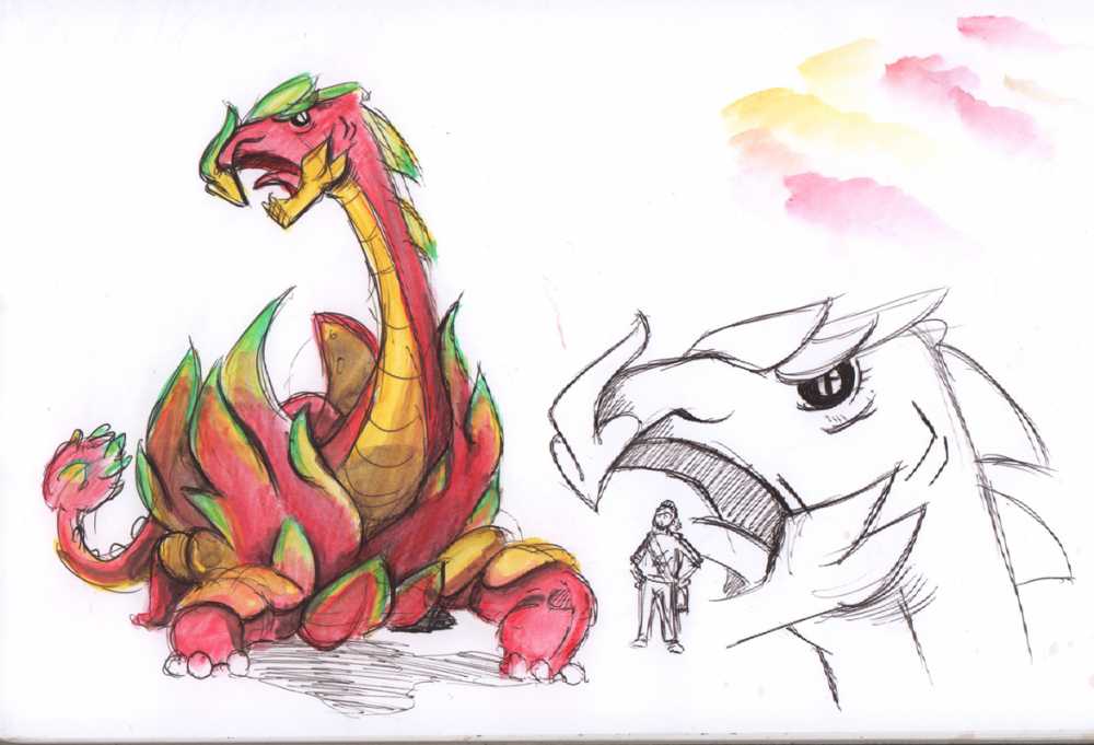 Concept Art / Character Design: Drachenfruchtdrache - Remake 1