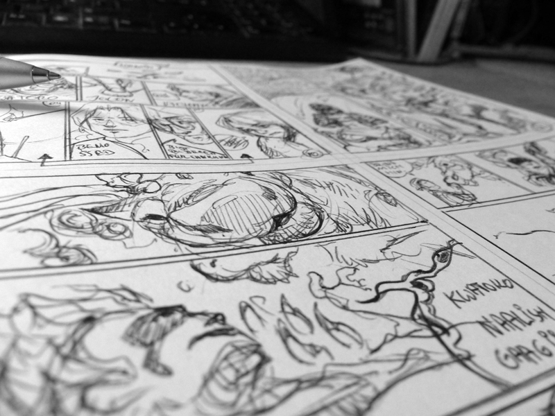 Concept Art / Character Design: Rabenblut - Fotos vom Werk 14