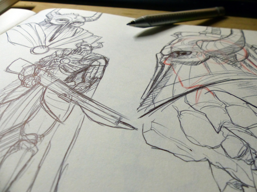 Concept Art / Character Design: Alternate Sketches - NORIM 1
