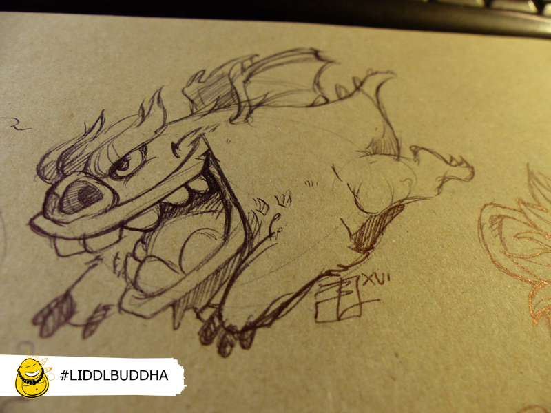 Cartoon: Drachen und Fabelwesen - Skizzen 8