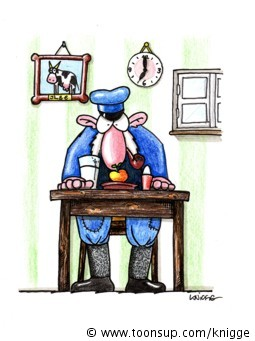 Cartoon: Bauernfrühstück 1