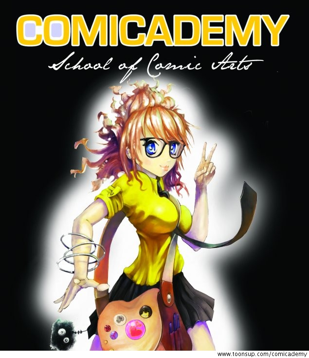 Other: Comicademy Girl and Logo 1