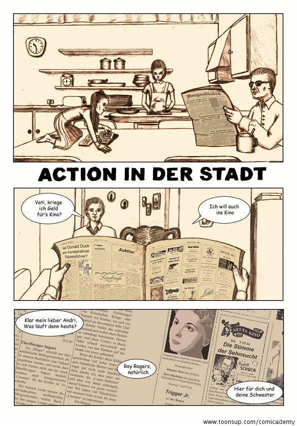 Comic: Action in der Stadt 1