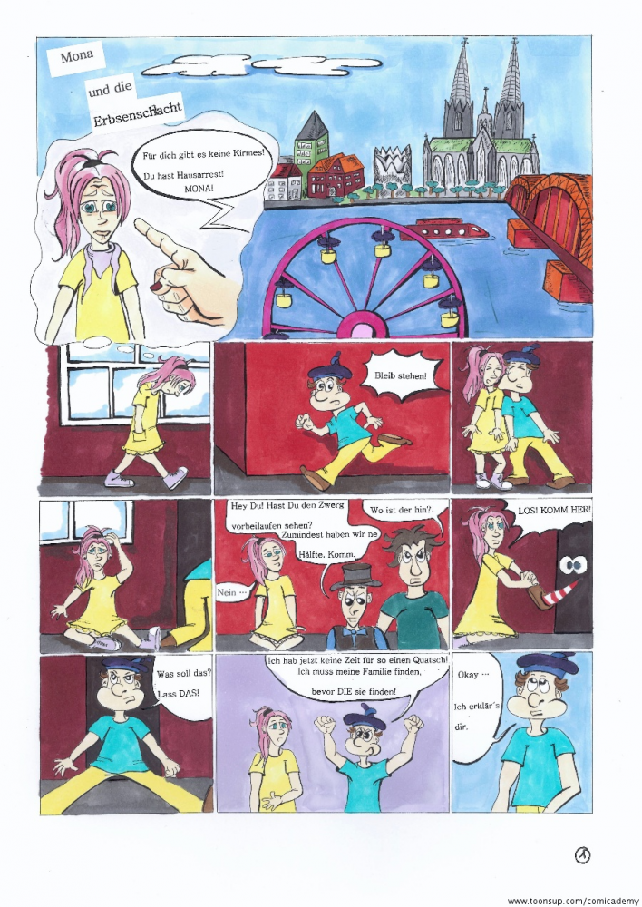 Comic: Mona und die Erbsenschlacht 1