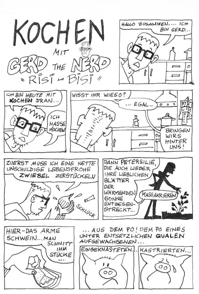 Comic: Kochen mit Gerd The Nerd - Risi-Bisi 1