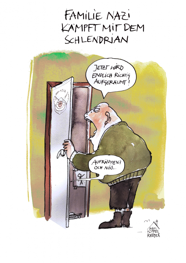 Cartoon: Aufräumen 1