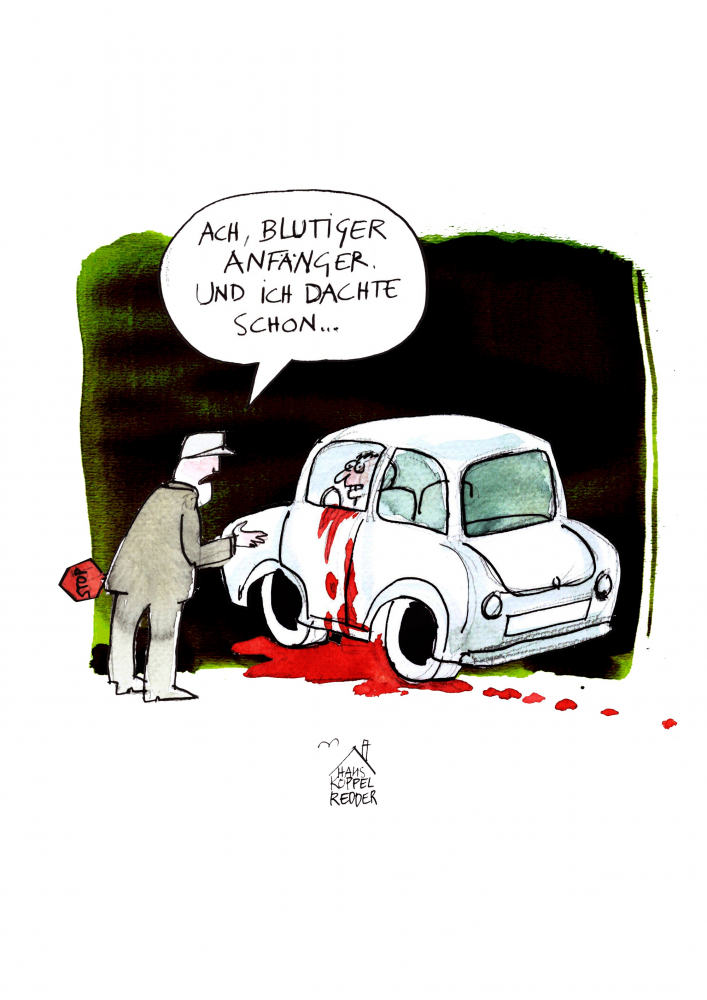 Cartoon: Anfänger 1