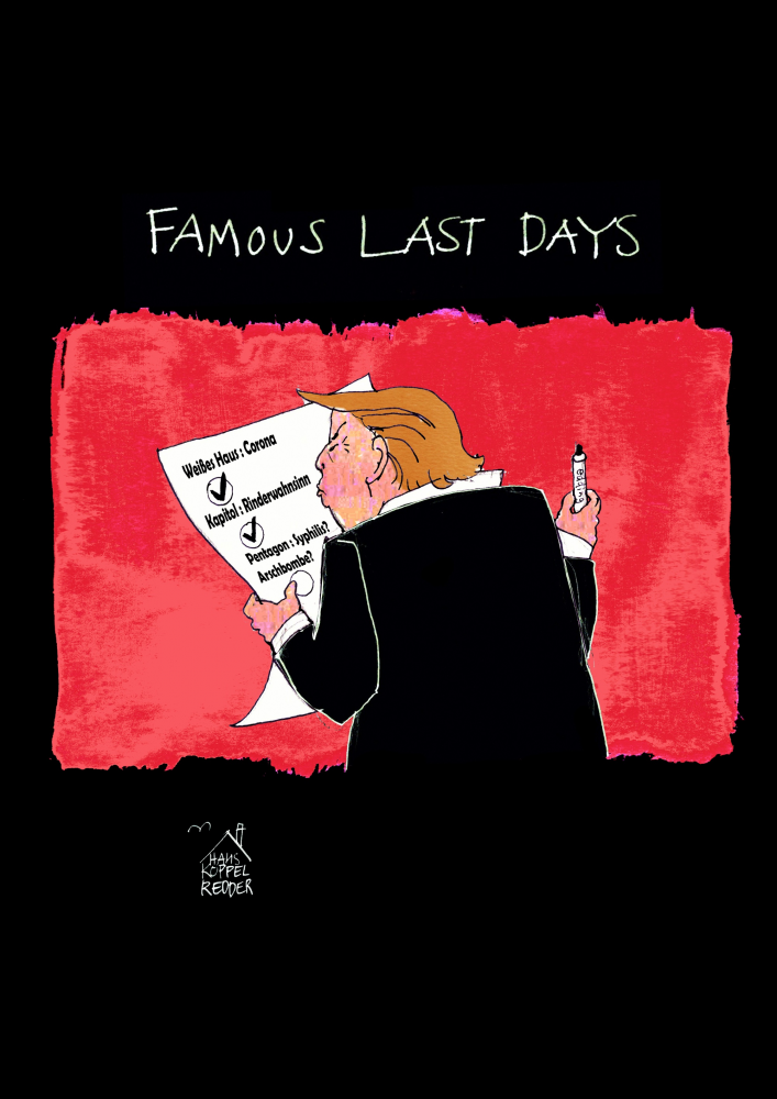 Cartoon: Letzte Tage 1