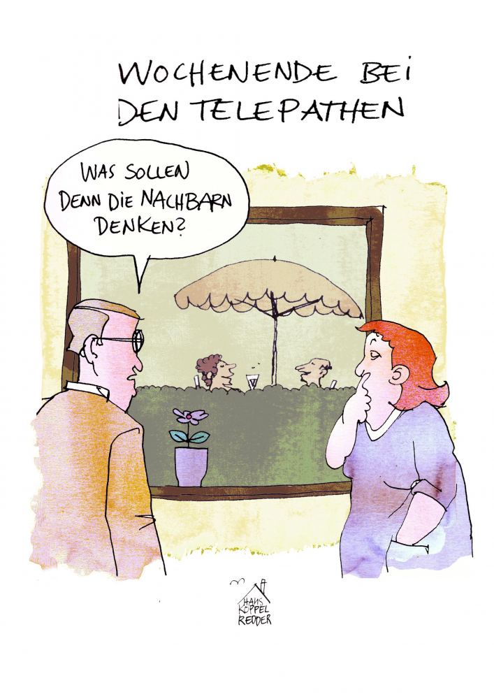 Cartoon: Telepathen 1