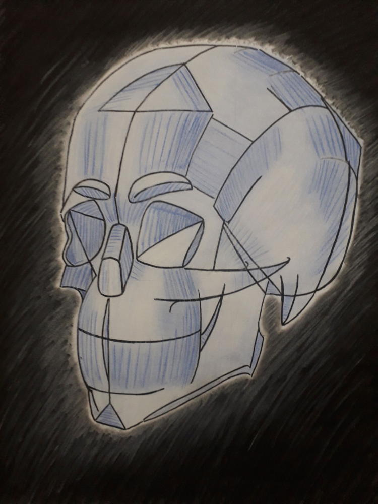 Illustration: Der Schädel 1