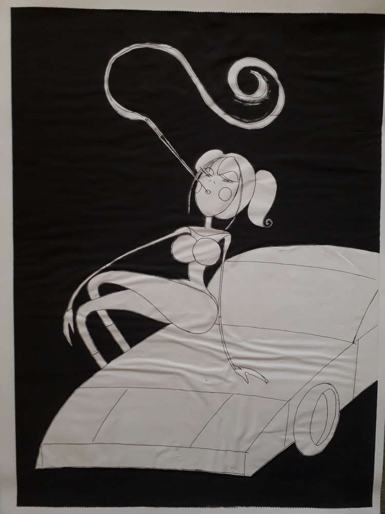 Illustration: The Smoking Girl 1