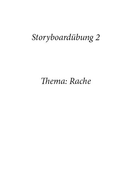 Comic: 2 Storyboardübungen 8