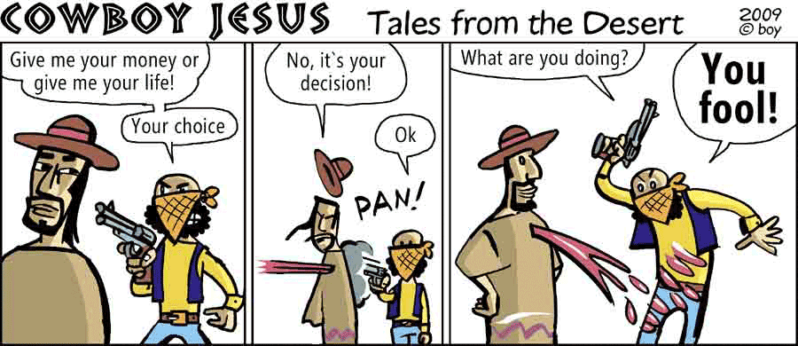 Cartoon: COWBOY JESUS #1 11