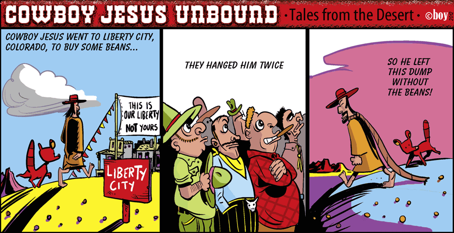 Cartoon: COWBOY JESUS #2 3