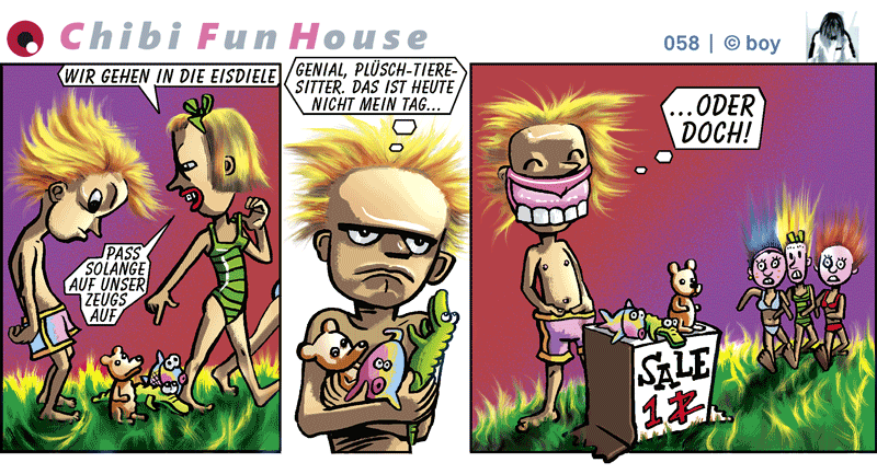 Cartoon: Chibi FunHouse Strips E 3