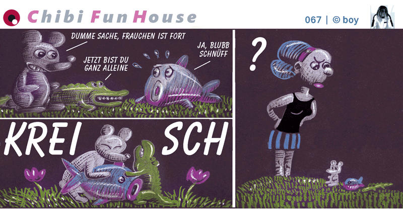 Cartoon: Chibi FunHouse Strips F 6