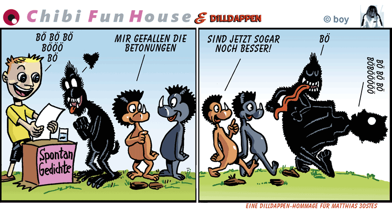 Cartoon: Dilldappen Hommage 1