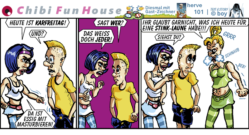 Cartoon: Chibi FunHouse Strips J 12