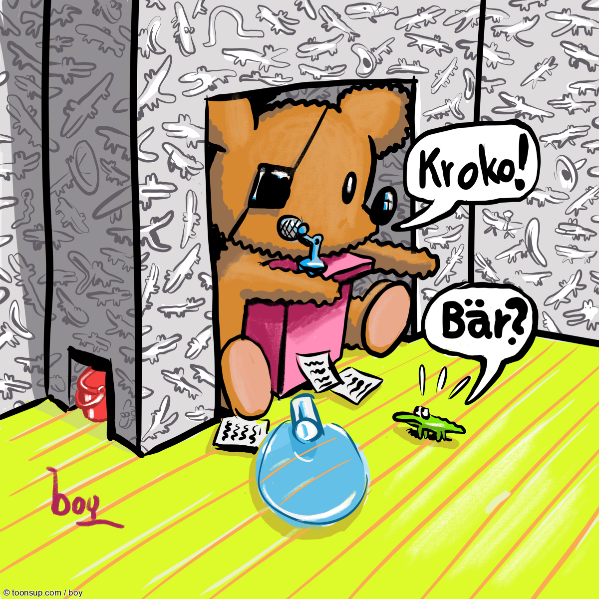 Cartoon: Bär&Kroko-Hommage an Leichis "REDNER" 1