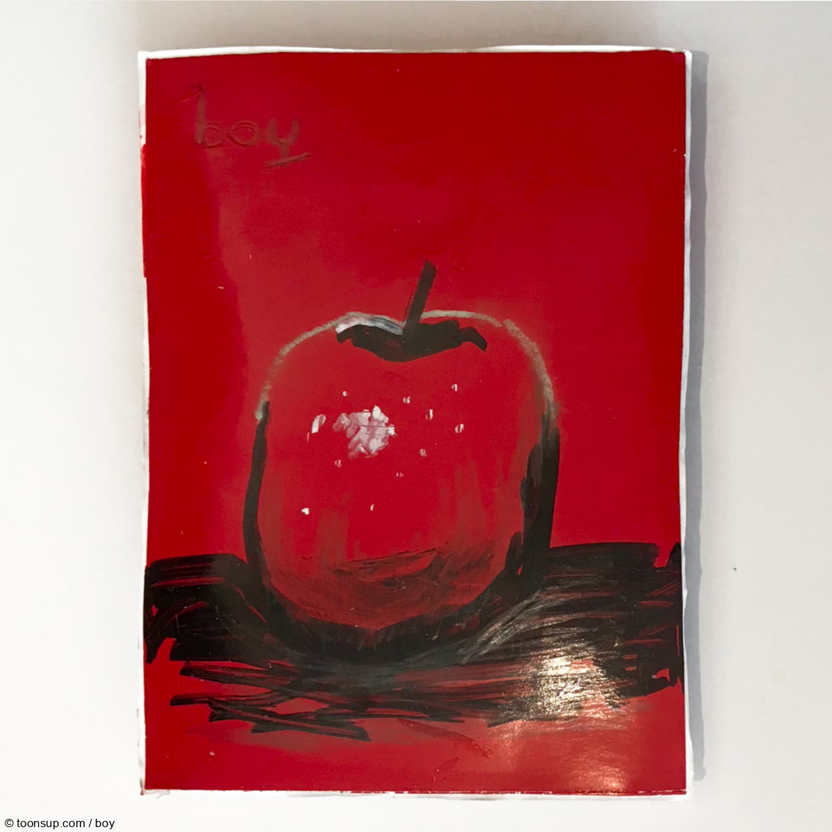 Illustration: Apfel mit Stil ----KAKAO-KARTEN 1