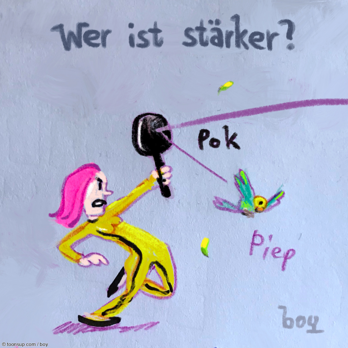 Cartoon: Wer ist stärker? 3