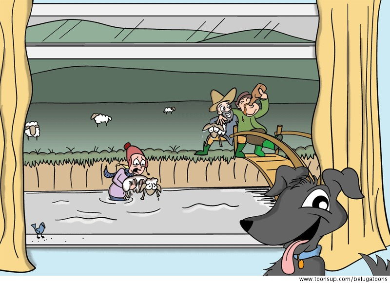 Illustration: Sheila And The Sheep 1