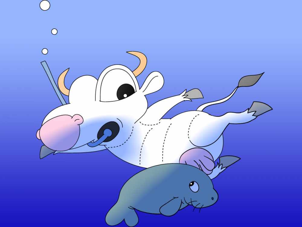 Concept Art / Character Design: Sea Cows 1