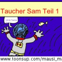Taucher Sam Illustration