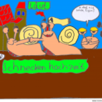 Schneckige Hochzeit