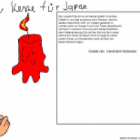 Eine Kerze für Japan