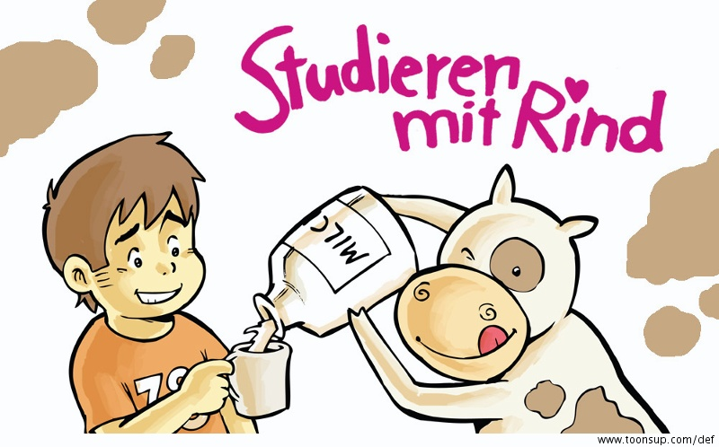 Comic: Studieren mit Rind: Tag 1 1