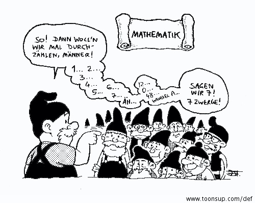 Cartoon: Märchen meets Uni-Cartoons #01: Die 7 Zwerge 1