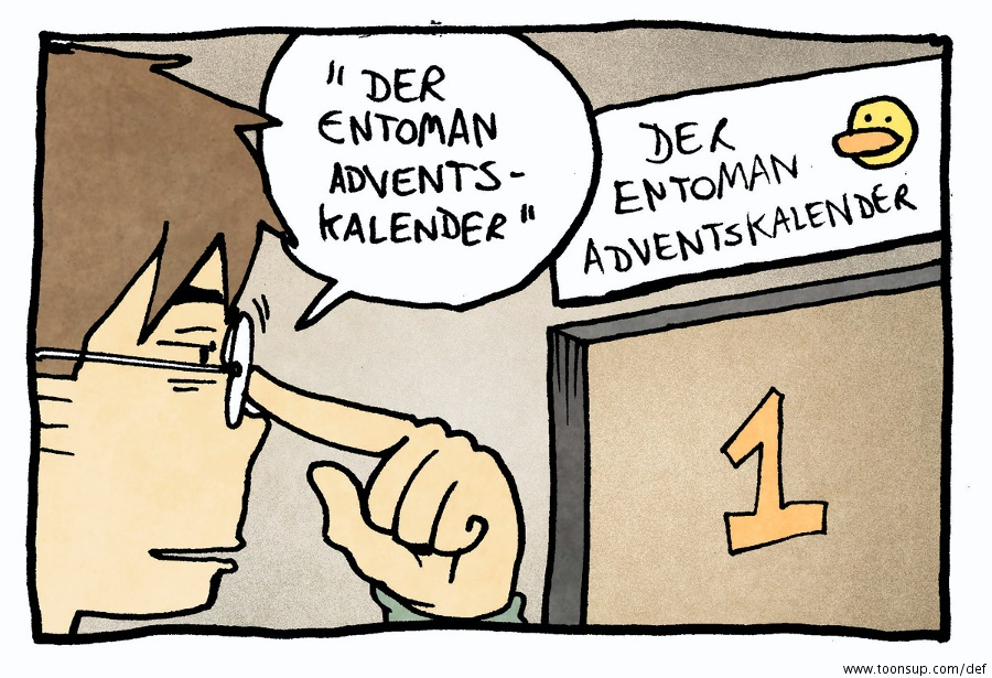 Comic: Weihnachtsvorfreude mit Entoman #1: Der Entoman-Adventskalender 3