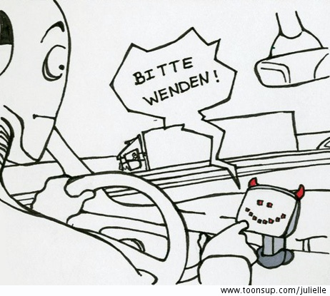 Cartoon: Crashy auf der Autobahn... 6