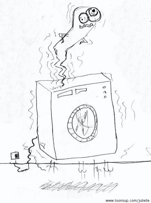 Cartoon: Waschmaschine 1