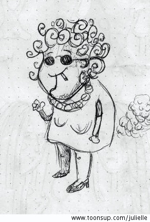 Cartoon: Farting Grandma 1