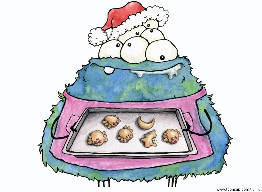 Cartoon: Weihnachtsplätzchenbäcker 1