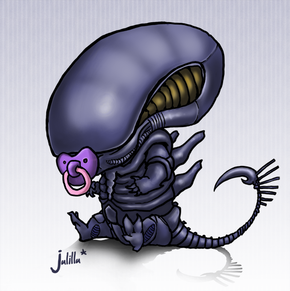 Cartoon: Alien Baby 1